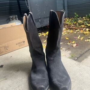 Lucchese Livingston Suede Boots Size 10.5D